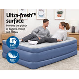 Abraham Air Mattress Queen, 61cm Inflatable Bed Blue
