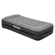 Balfour black flocked single inflatable air mattress with pump