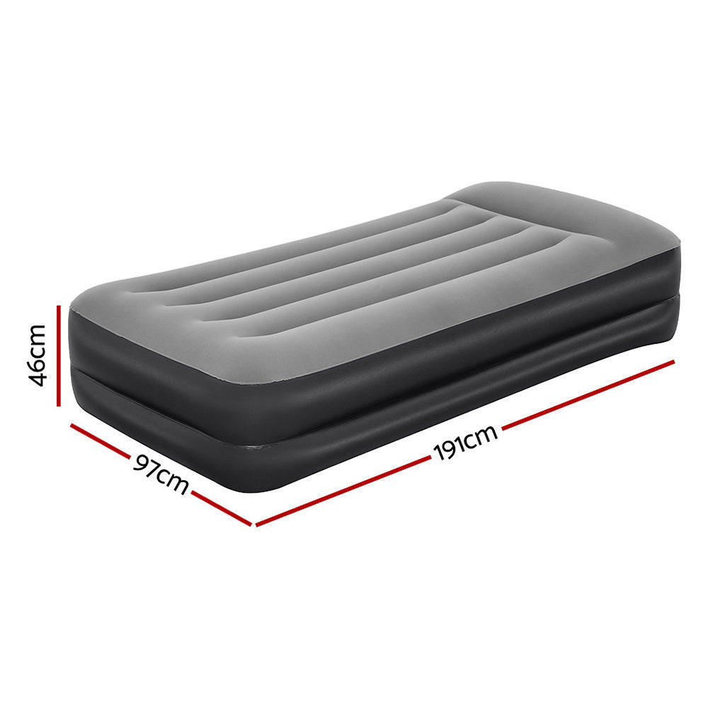 Balfour Air Mattress Single, 46cm with Built In Pump