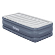 Abraham single inflatable vinyl air mattress with built in pump