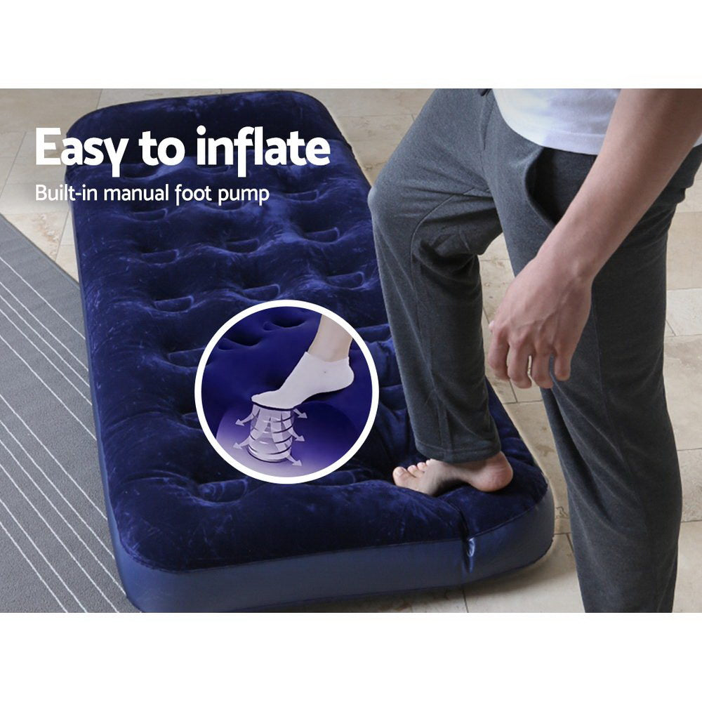 Andromeda Air Mattress, Single 185x76cm Navy