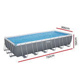 Lourinha Above Ground Steel Frame Pool, 732cm x 366cm x 132cm