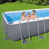 Lourinha Above Ground Steel Frame Pool, 732cm x 366cm x 132cm