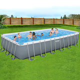 Lourinha Above Ground Steel Frame Pool, 732cm x 366cm x 132cm