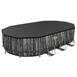 Alcobaca Above Ground Steel Frame Pool Set, 6.1m x 3.66m