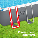 Bombarral Above Ground Steel Frame Pool, 640cm x 274cm x 132cm