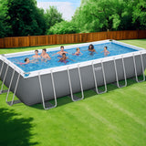 Bombarral Above Ground Steel Frame Pool, 640cm x 274cm x 132cm