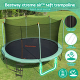 Yeppoon Round Trampoline with Enclosure and Ladder, 14ft