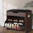 Artiss 3-Tier 15-Pair PU Leather Shoe Storage Bench — White or Walnut — Allure Home Collections