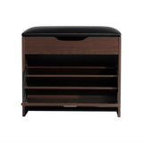 Artiss 3-Tier 15-Pair PU Leather Shoe Storage Bench — White or Walnut — Allure Home Collections