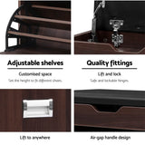 Artiss 3-Tier 15-Pair PU Leather Shoe Storage Bench — White or Walnut — Allure Home Collections