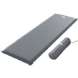 Pyramid grey taffeta self inflating single camping mattress