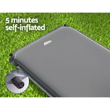 Pyramid Self Inflating Mattress, Single 6cm, Grey