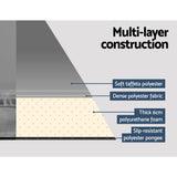 Pyramid Self Inflating Mattress, Single 6cm, Grey