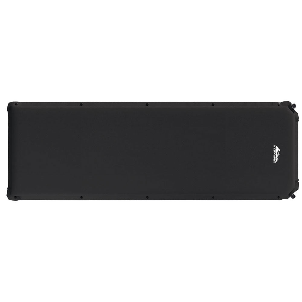 Patricia Self Inflating Mattress, Single 9.5cm, Black