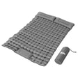 Paradise green and blue double self inflating camping mattress