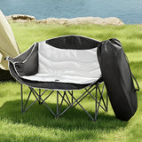 Trephina Double Folding Moon Chair, Two Seater 240kg