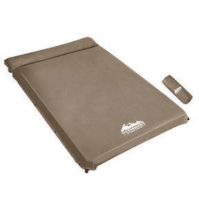 Yoho Self Inflating Camping Mattress, Double 10cm, Coffee