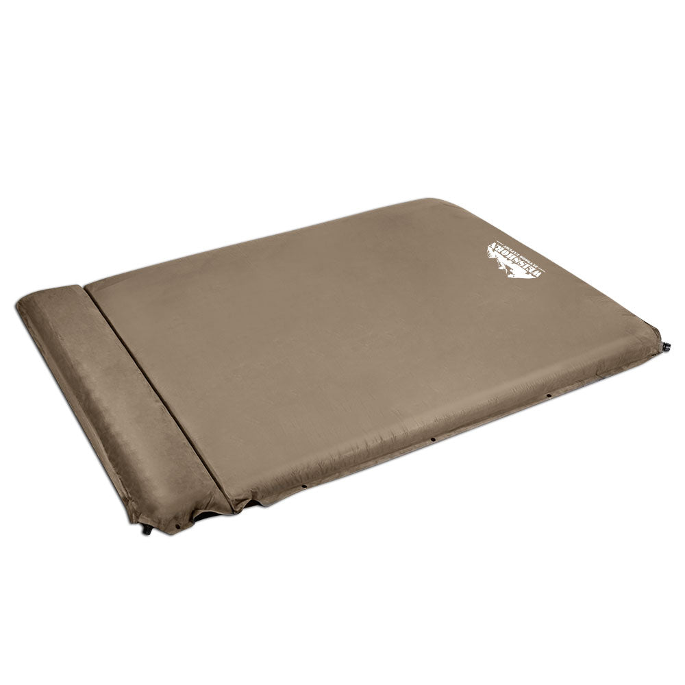 Yoho Self Inflating Camping Mattress, Double 10cm, Coffee