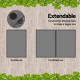 Yoho Self Inflating Camping Mattress, Double 10cm, Grey