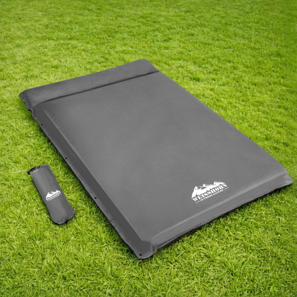 Yoho Self Inflating Camping Mattress, Double 10cm, Grey