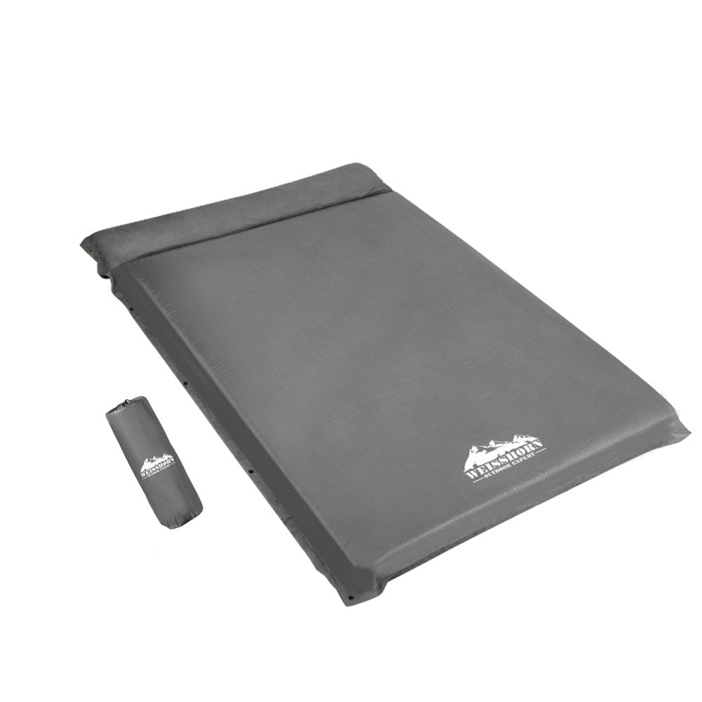 Yoho Self Inflating Camping Mattress, Double 10cm, Grey