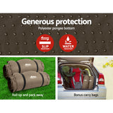 Golden Self Inflating Camping Mattress, Double 2pcs, Coffee