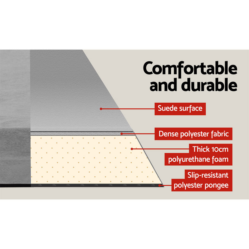 Golden Self Inflating Camping Mattress, Double 2pcs, Grey