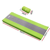 Wiwaxy Self Inflating Mattress, Single Green 195x65cm