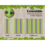 Wiwaxy Self Inflating Mattress, Single Green 195x65cm