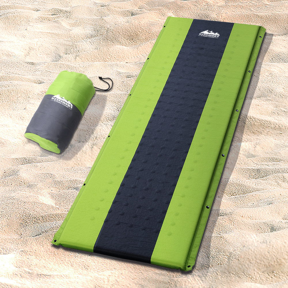 Wiwaxy Self Inflating Mattress, Single Green 195x65cm