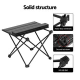 Hermannsburg Folding Camp Table and Chair Set 3pcs, Blue