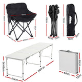 Chambers Folding Camp Table and Chair Set 7pcs