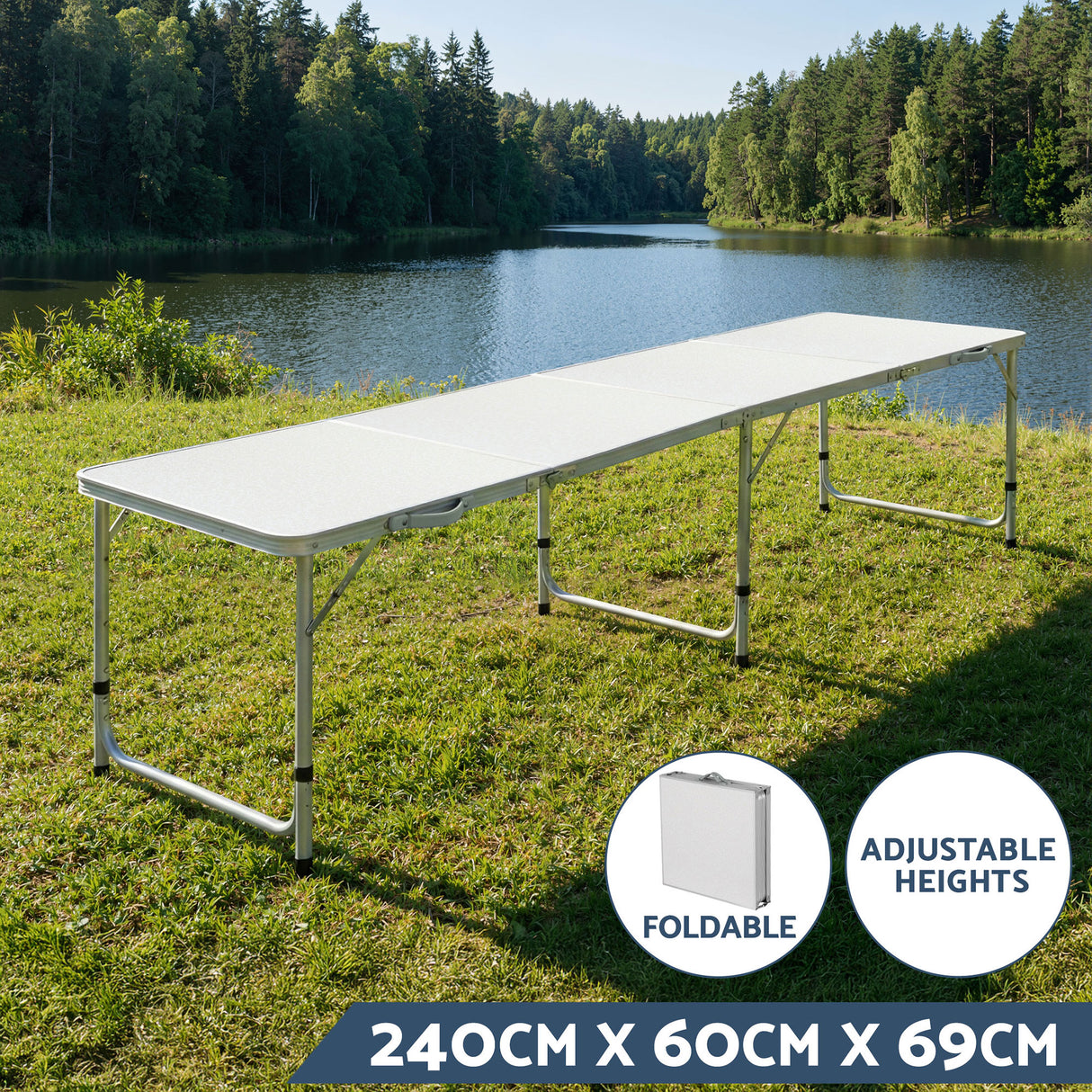 Chambers Folding Camp Table and Chair Set 7pcs