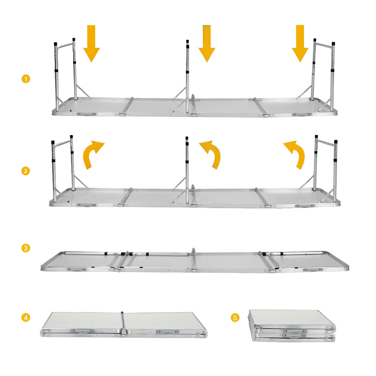 Chambers Folding Camp Table and Chair Set 7pcs