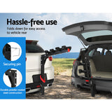 Wevelgem Foldable Hitch Mount Bike Rack, 4 Bike, 60kg, Black