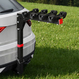 Wevelgem Foldable Hitch Mount Bike Rack, 4 Bike, 60kg, Black