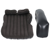 Compact black inflatable car mattress with footwell infill for smaller SUVs