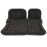 Black inflatable SUV back seat car mattress with pillows