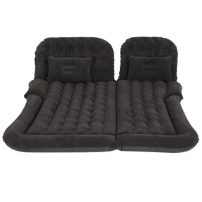Black inflatable SUV back seat car mattress with pillows