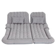 Grey inflatable SUV back seat car mattress with pillows