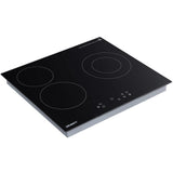 60 cm ceramic cooktop installed flush in a kitchen benchtop