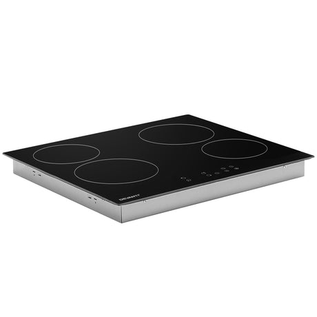 60 cm ceramic cooktop installed flush in a kitchen benchtop