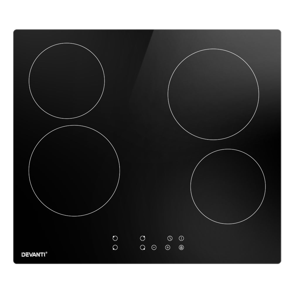 Touch control panel with nine power levels and 99 minute timer