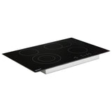 77 cm ceramic cooktop installed flush in a kitchen benchtop