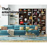 Artiss BERT Walnut Bookshelf CD Storage Rack