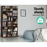 Artiss BERT Walnut Bookshelf CD Storage Rack