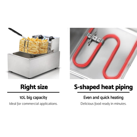 Hinged removable oil heating plate lifted from the fryer tank