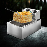 Non slip rubber feet on the base of the commercial deep fryer