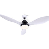 Devanti 48-Inch DC Motor Ceiling Fan with LED Light and Remote — White — Allure Home Collections